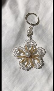 Luxury Classic Handmade Eco-Friendly Beaded Keychain Embroidered <b>Bag</b> <b>Charm</b> with Colorful Beadwork Design - Product Image 3