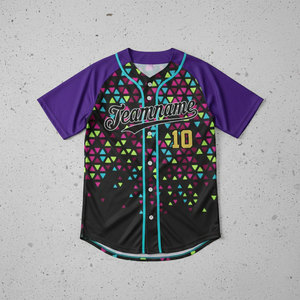 เสื้อเบสบอลผู้หญิงแบบ OEM ปรับแต่งได้ ผ้าตาข่าย ระบายอากาศ แห้งเร็ว เสื้อเบสบอลแบบกลับด้านได้สำหรับทุกเพศ กางเกงเบสบอล โพลีเอสเตอร์ 100% - Product Image 1