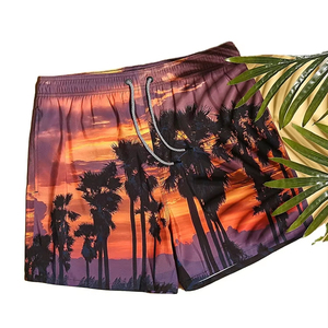 Shorts de Playa Palm Beach Personalizados, Talla Grande, Casuales de Verano, para Natación, con Logotipo Personalizado, Shorts para Hombre a Precio Económico, OEM, Transpirables, Estampados - Product Image 1