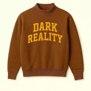 Luxury Mockneck Sweatshirt Oversized Cotton Fleece Pullover Warm Winter Casual Streetwear Premium Quality Fashion Top - Product Image 1