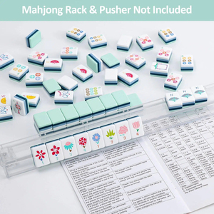 Custom 160 Tiles Acrylic American <b>Mahjong</b> <b>Set</b> with Travel Bag Professional 4-Layer Engraved <b>Mahjong</b> Game <b>Set</b> - Product Image 4