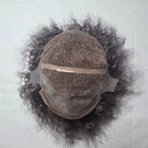 Peluca Completa de Cabello Humano 100% Natural con Cabello Rizado Indio Remy - Product Image 1