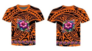 Camisa Casual para Hombre con Estampado Polinesio Samoano Personalizado a Bajo Precio, con Cuello Alto, Tela Satinada, Manga Corta, Color Granate - Product Image 4