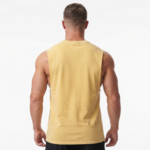 Gilet de sport sans manches à capuche imprimé en relief pour homme, vêtement de fitness pour culturiste, gilet à capuche 100 % coton imprimé en relief pour homme - Product Image 2