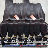Extensions de cheveux humains vietnamiens de la plus haute qualité, lisses comme des baguettes, 100g, double trame machine, cuticules intactes, lots de cheveux bruts