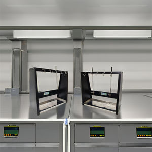 Soporte de Banco de viscosímetro de acero suave duradero estándar ASTM con 6 soportes de tubo Equipo de prueba de líquido de aceite de limpieza fácil de usar - Product Image 5