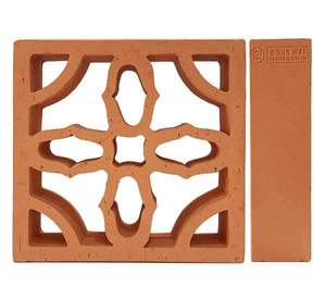 Hollow Porosity Firebrick Angle <b>Bricks</b> Outdoor Fast Delivery Phoenix Screen Tile Sale Baked Clay <b>Brick</b> Building Material Vietnam - Product Image 2