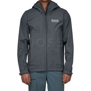 เสื้อกันฝนผู้ชายแบบซิปเต็มตัว น้ำหนักเบา ผลิตจากไนลอน/โพลีเอสเตอร์ - Product Image 2