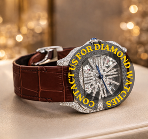 Nuevo Reloj Mecánico Impresionante con Caja Cuadrada, Esfera Esqueletizada, Correa de Cuero Marrón, Diamantes Moissanite, Hermoso y Resistente al Agua - Product Image 4