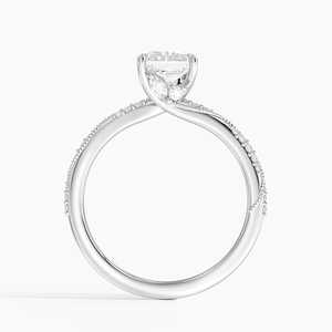 Anillo BOJ 0150 con Corte Radiante, Plata 925, Engaste de Puntas para Alivio de Migrañas, Anillo Solitario con Diamante de 2ct, Color D, VVS1, Moissanita GRA, Precio Bajo - Product Image 3