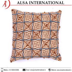 Fundas de Cojín de Algodón 100% de Alta Calidad, Textiles para el Hogar de Seda Cuadrada de Lujo, Impresión Personalizada, Bordado, Precio de Compra al por Mayor para Hoteles - Product Image 4