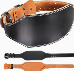 Cinturón de Levantamiento de Pesas de Cuero Genuino Personalizable de Diseño Popular, Estructura Reforzada, Capacidad de Carga de 1 lb - Product Image 1