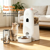 Pengumpan Hewan Peliharaan Otomatis dengan Teknologi Pendinginan Terjadwal, Anti Bocor, Portabel, Desain Modern yang Stylish untuk Kucing & Anjing