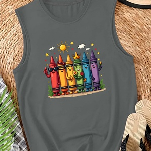 เสื้อกั๊กลำลองของผู้หญิงดินสอสีที่มีบุคลิกที่เป็นเอกลักษณ์ - Product Image 1