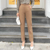 Pantalones de Traje Formales para Mujer al por Mayor, Ecológicos, Elásticos, de Corte Recto y Largo Completo