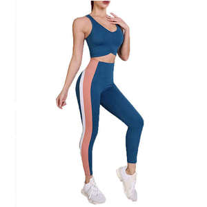 Diseña tu propio conjunto de yoga para mujer, ropa deportiva para gimnasio, conjunto de yoga para mujer de nuevo estilo en venta, cómodo, a bajo precio, OEM - Product Image 1