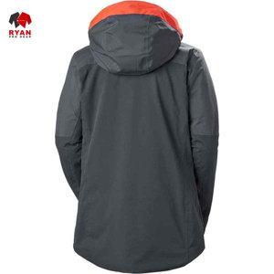 แจ็คเก็ตซอฟต์เชลล์ดีไซน์พิเศษสำหรับผู้ชาย ยี่ห้อ Ryan Pro Gear แบบซิป พร้อมโลโก้สั่งทำพิเศษ ทรงปกติ มีฮู้ด - Product Image 6