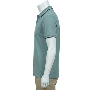 Polo pour homme avec logo personnalisé - Tissu mélangé Spandex / Coton respirant à manches courtes - Polos en gros - Polo de golf uni OEM - Product Image 4