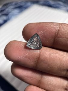 Aigue-marine mousse naturelle polie, taille triangle, pour la fabrication de bijoux (bague, pendentif), effet de couleur, 5mm+, certifiée par un tiers, 200 Ct - Product Image 4