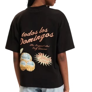 Camisetas Extra Grandes Retro 100% Algodón para Hombre, Impresión de Alta Calidad, Logotipo Personalizado, Ajuste Holgado, Estilo Urbano, Diseños Personalizados, Camiseta de Alta Densidad - Product Image 1