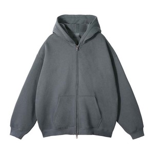 Sweat à capuche zippé personnalisé avec logo brodé, nouveau modèle pour homme et femme, grandes tailles, mode hiver, tissu polaire respirant, coupe classique - Product Image 4