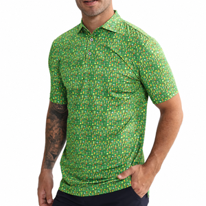 Camiseta de Polo de Golf Personalizada para Hombre, Absorbente de Humedad, Rendimiento Deportivo, Logotipo Personalizado, Fabricante de Ropa Deportiva OEM ODM - Product Image 1