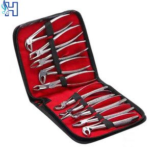 Juego de Fórceps para Extracción Dental, Instrumentos Quirúrgicos Profesionales de Acero Inoxidable para Extraer Dientes Superiores e Inferiores - Product Image 1