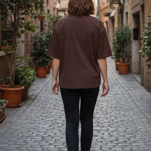 Camiseta Informal para Mujer, Corte Cuadrado, Ajuste Regular, Ligera, de Secado Rápido, 100% Algodón, para Uso Diario y Looks a la Moda - Product Image 6