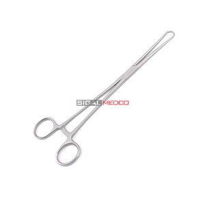 เครื่องมือผ่าตัดทางนรีเวช วัสดุสแตนเลส คีมจับสองง่าม รุ่น Schroeder สำหรับคีมจับขนาด 9.5 นิ้ว แบบใช้มือ - Product Image 1
