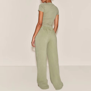 Women Oversized Sweatpants Baggy Jogger <b>Trousers</b> Loose Casual Drawstring Pants Streetwear Lounge Bottoms Custom Wholesale - Product Image 3