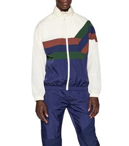 Alta calidad 100% poliéster Jogger Wear Patchwork Color Zip Up Nylon Windbreaker chándal venta al por mayor personalizado a prueba de viento chándal - Product Image 2