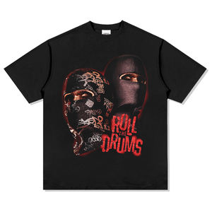 T-shirt en coton personnalisé avec impression DTG, style streetwear, vintage, effet délavé à l'acide - Product Image 1