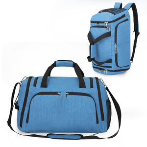 Sac de sport unisexe en nylon 30-40L, couleur unie, fermeture éclair, sac de fitness décontracté, poignée souple et durable - Product Image 2