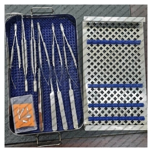 Kit d'instruments microchirurgicaux de base pour la chirurgie de la main de qualité supérieure avec étui de stérilisation pour la chirurgie de la main et des petites interventions CE - Product Image 1