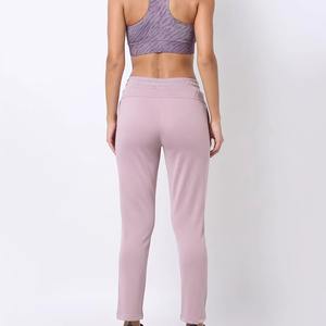 กางเกงผู้หญิงโพลีเอสเตอร์แบบทางการสไตล์ธุรกิจขายส่ง กางเกงลำลองผ้าฝ้ายผู้หญิงออกแบบเองได้ตามสั่ง OEM - Product Image 3