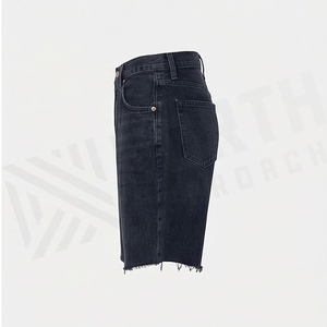 Shorts de Mezclilla Premium para Mujer, Color Personalizado, Cintura Media, Ecológicos, Cómodos para el Verano, Casuales, a la Moda, Estilo Boyfriend - Product Image 3