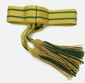 เข็มขัดคาดเอวสำหรับงานพิธี สีทองและสีเขียว สำหรับชุดพิธีการและเครื่องประดับยูนิฟอร์ม - Product Image 1