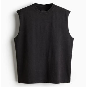 Premium Quality Men Slim Fit <b>Hip</b> Hop Tank Tops Gym Wear Custom Training Fitness Bodybuilding shrink 100% Cotton - Product Image 5