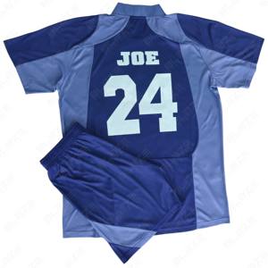 Uniforme de club con estampado de ondas de color degradado al por mayor, conjunto de camisetas de fútbol, camiseta de fútbol y conjunto corto de 2 piezas - Product Image 2