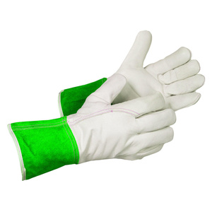 Gants de soudage TIG en cuir pleine fleur et croûte de vachette de qualité supérieure, robustes, doux et confortables, pour la lutte contre les incendies et le barbecue - Product Image 4
