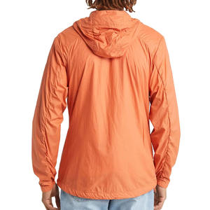 Chaqueta cortavientos acolchada ligera e impermeable para hombre, con cuello alto, logotipo frontal personalizado, para pesca y lluvia, servicio OEM. - Product Image 2