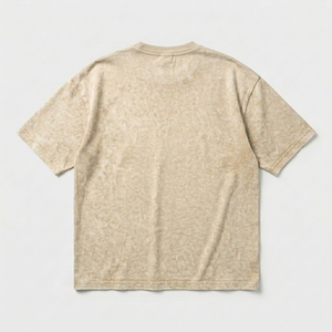 Vintage Washed Regular Fit Men's Jersey <b>Polyester</b>/Cotton <b>T</b>-<b>Shirt</b> Short Sleeve Crew Neck Blank Tee Eco-Friendly Custom Logo - Product Image 2