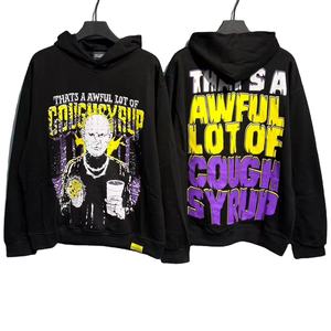 เสื้อฮู้ดดี้ผู้ชายผ้าฝ้าย 100% ขายส่ง คุณภาพสูง พิมพ์ลายตามสั่ง สไตล์สตรีทแวร์ ผ้าคอร์ดูรอย แรงบันดาลใจจากยาแก้ไอ Awful Lot - Product Image 1