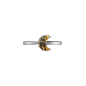 925 Sterling Silver Heart Shape Bumble <b>Bee</b> Stackable Ring Bezel Setting Fancy Trendy Unisex Classic Engagement Anniversary - Product Image 1