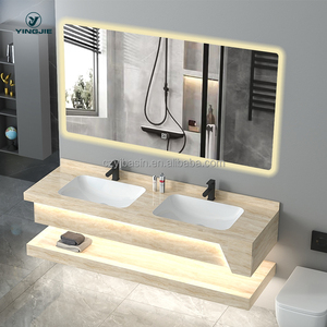 Meubles <span class=keywords><strong>de</strong></span> salle <span class=keywords><strong>de</strong></span> bain flottants muraux étanches avec lavabo intégré - Product Image 5
