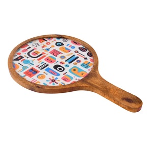 Plateau de service en bois émaillé fait main, de qualité supérieure, moderne, luxueux, durable, de qualité alimentaire, personnalisé pour restaurant, hôtel, maison, entreprise - Product Image 4