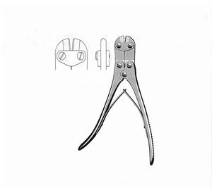 Coupe-épingles manuel professionnel en acier inoxydable robuste à double action, outil de coupe à haut effet de levier pour fils et boulons orthopédiques - Product Image 5