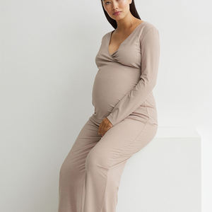 Wholesale Luxury <b>Pijamas</b> Mujer Long Sleeve <b>Satin</b> Nightgown Plain Pyjama Set Women's Sleepwear Silk Pajamas For Women - Product Image 6