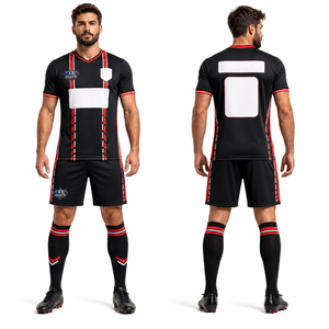 New Customized <b>Soccer</b> Uniform 100% Polyester Fabric With Custom Number & Number & Logo Printing Athletic Fit Uniforms - Product Image 1