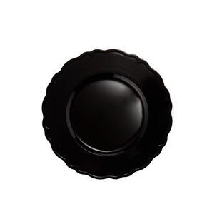 Plaque chargeur de poudre noire naturelle, forme personnalisée sous la assiette, plateau de service abordable de qualité supérieure - Product Image 1